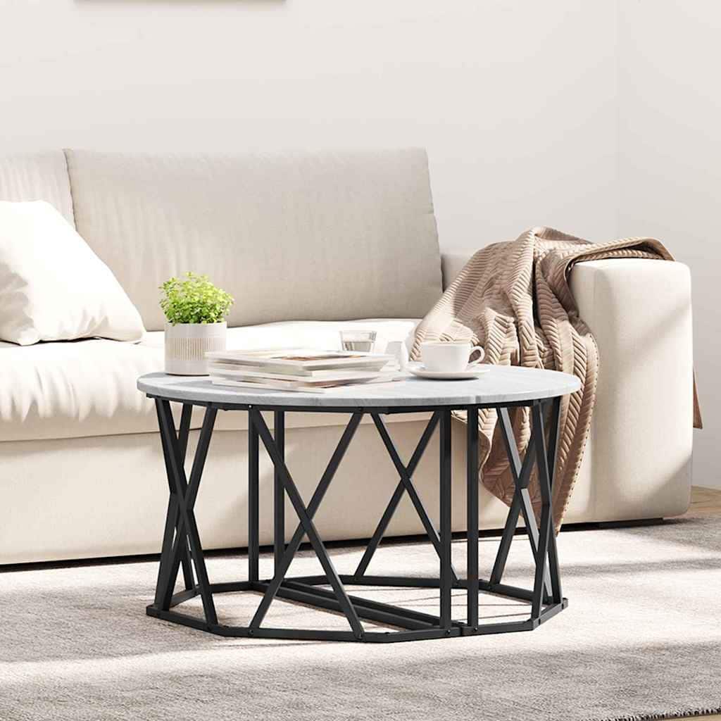 vidaXL Coffee Table Grey sonoma 31.5" x 31.5" x 16.5 - 31.5 x 31.5 x 16.5 inch