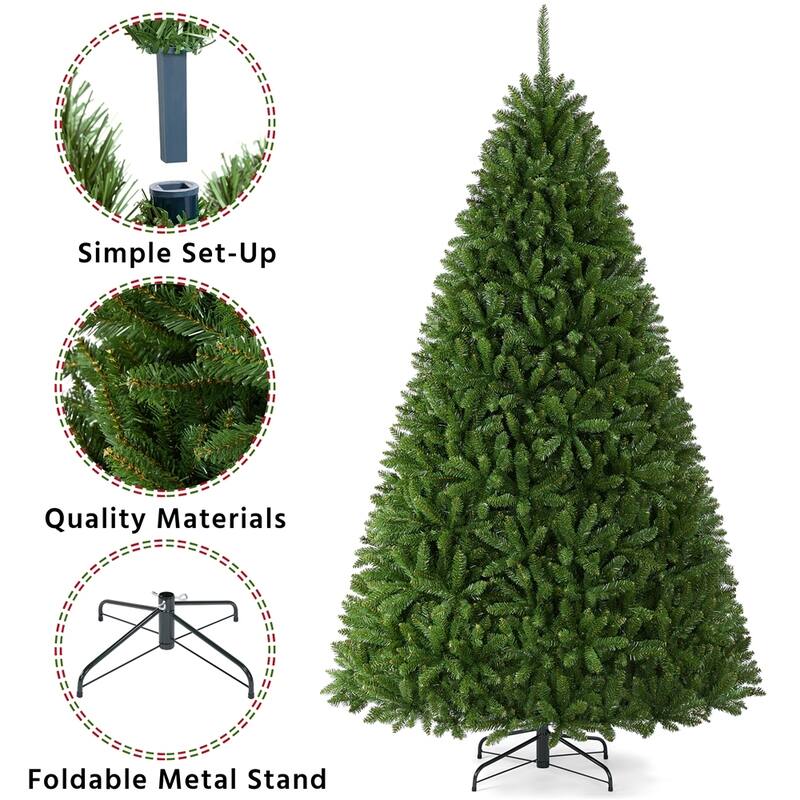 Yaheetech 7.5ft Premium Unlit Artificial Douglas Fir Christmas Tree