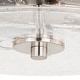 preview thumbnail 9 of 8, Addison 15-in W Contemporary Flush Mount Ceiling Light Fixture with Clear Glass