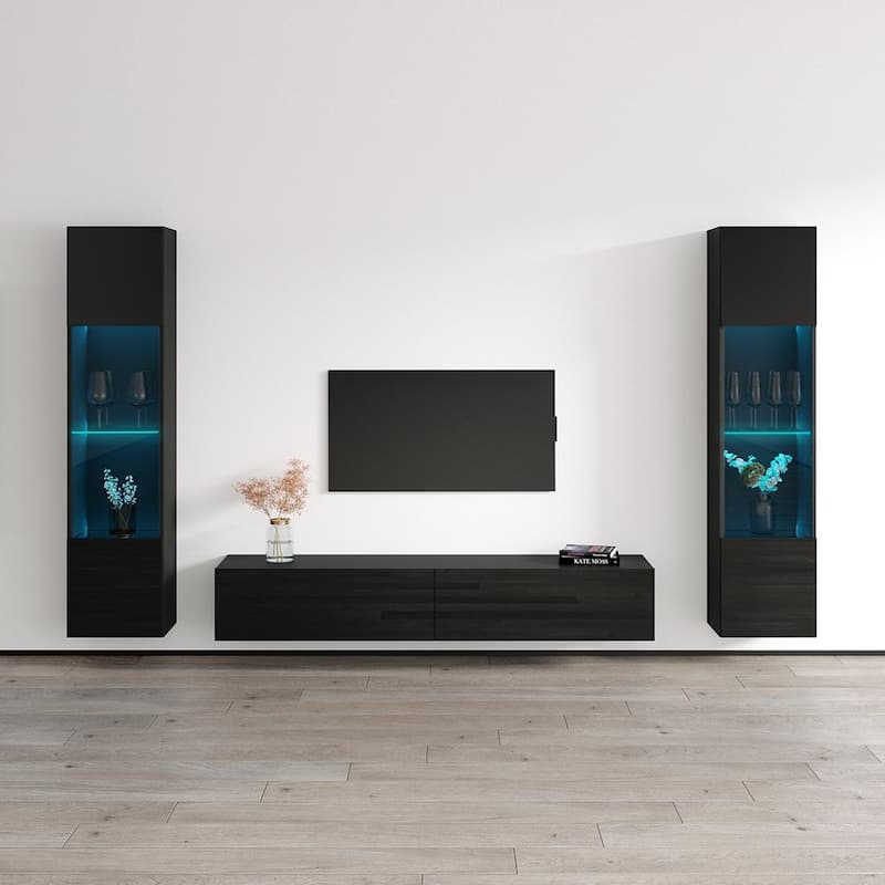 Berno Entertainment Center - 42 - Black