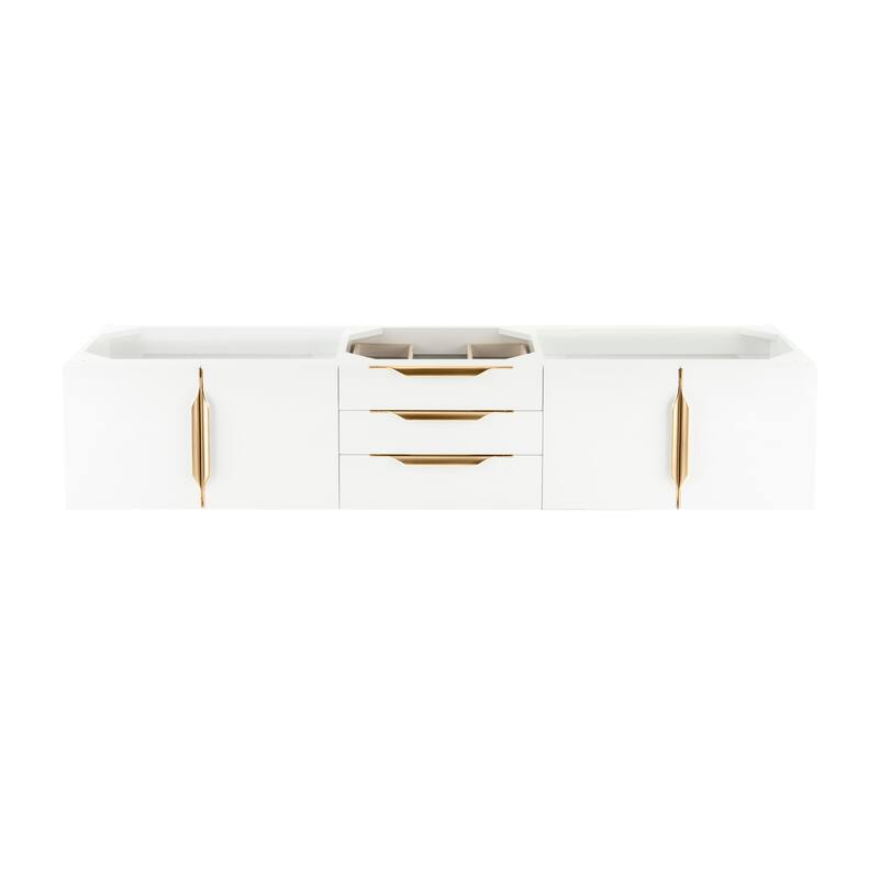 James Martin Vanities 983-V72S-W-G Columbia 72" Single Wall Mounted - Glossy White