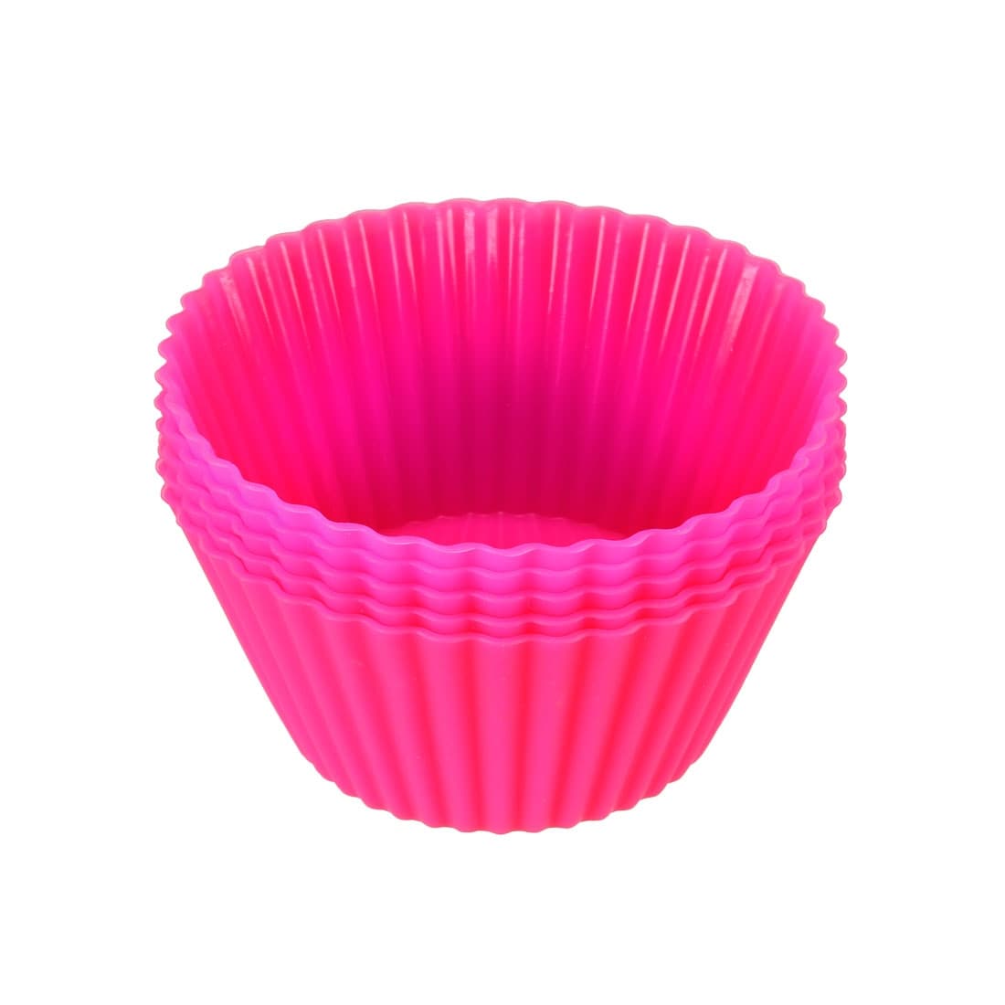 Silicone Cupcake Liners Reusable Baking Cups Pastry Muffin Molds 5Pcs  Orange