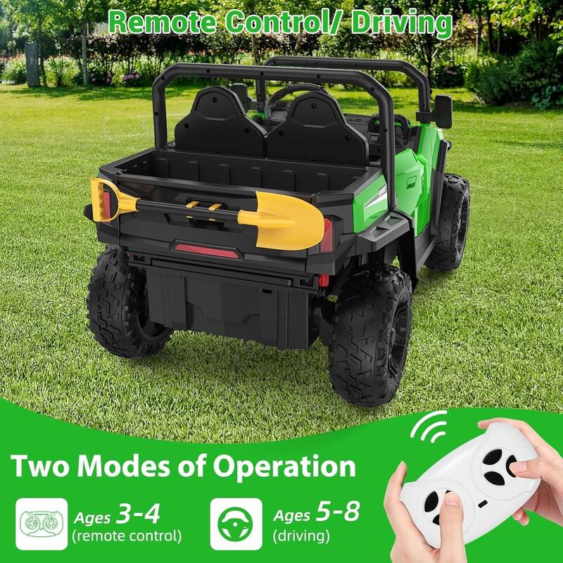 Electric 24V Ride on Dump Truck Toy with Remote for Kids Best Gift