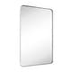 preview thumbnail 42 of 123, TEHOME Kengston Modern & Contemporary Rectangular Bathroom Vanity Mirror 30'' x 48'' - Polished Nickel