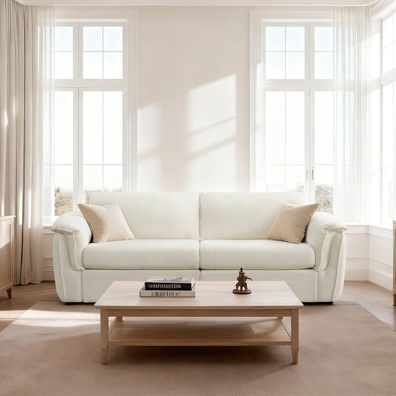 Spruce & Spring Modular Sectional Sofas with Optial Storage Console for Living Room