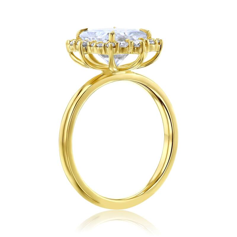 Annello by Kobelli 14k Gold Forever One Raina Engagement Ring (DEF/VS, DEF/VS)