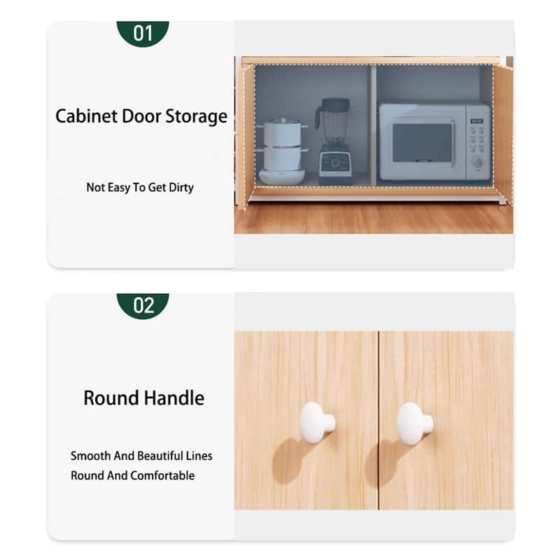Kitchen Utility Storage Shelf with Cabinet