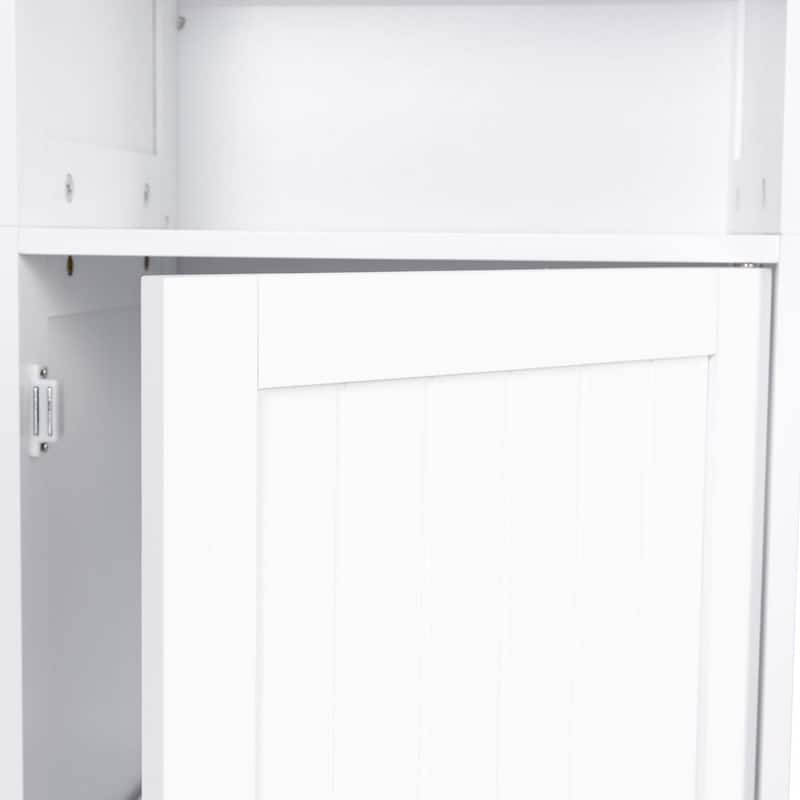 Costway 72''H Bathroom Tall Floor Storage Cabinet Shelving Display - See Description