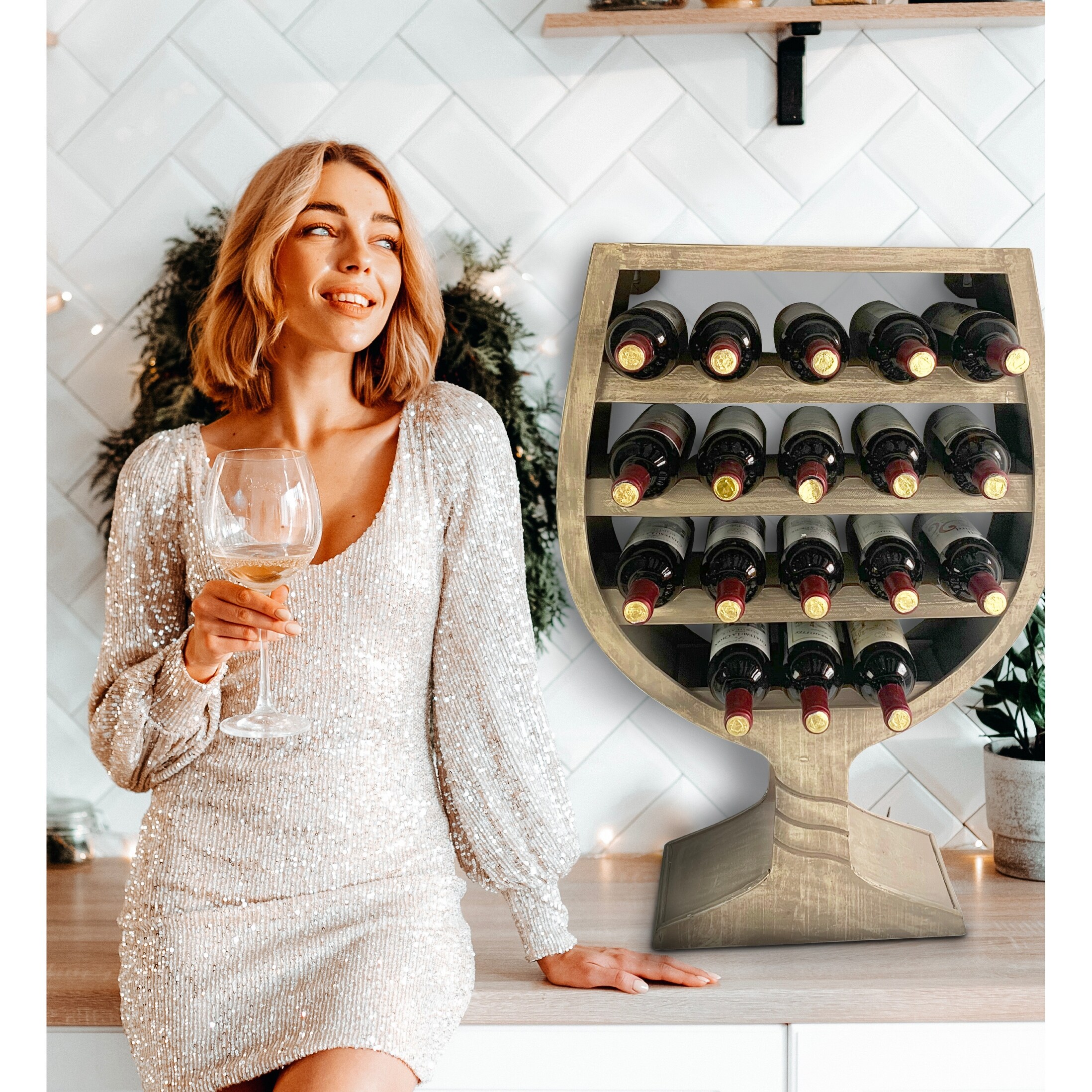 Heart shaped wine rack discount