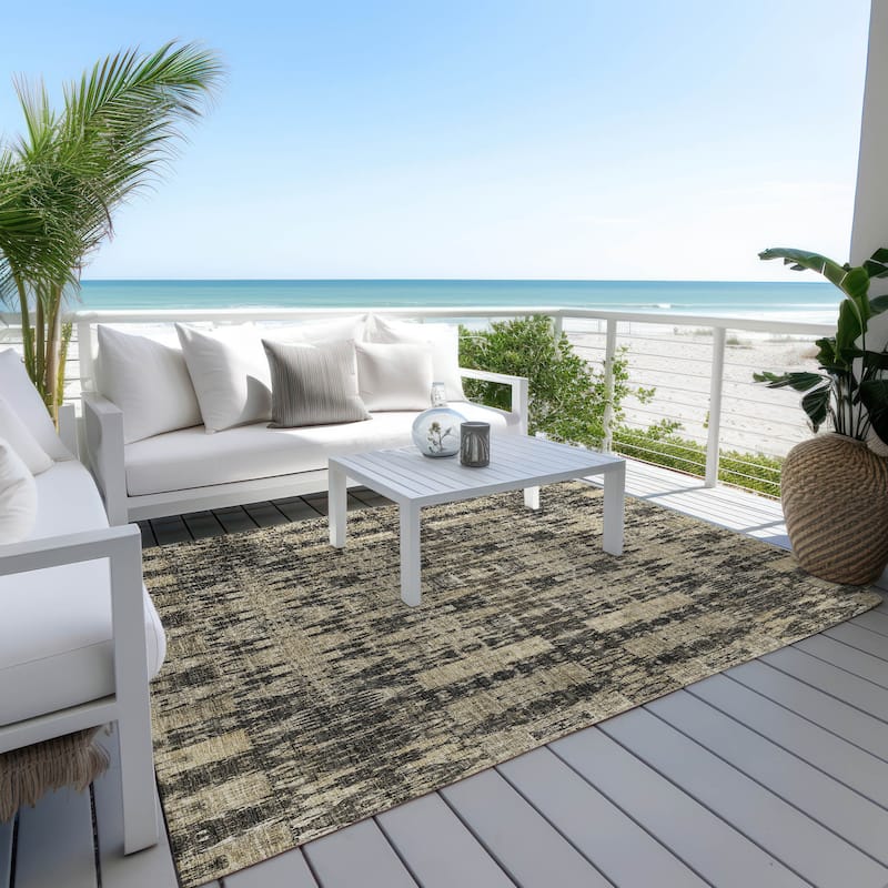 Machine Washable Indoor/ Outdoor Chantille Moroccan Boho Rug
