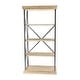 preview thumbnail 24 of 74, Brown Wood 3 Shelves Shelving Unit - 48 x 17 x 34
