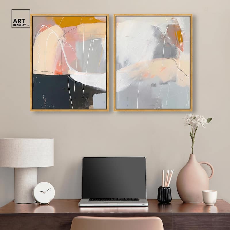 California in Haze Canvas Set of 2 by Art Remedy