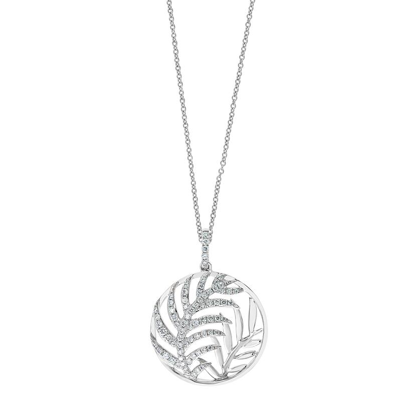 Effy Women's 14K White Gold Diamond Pendant Necklace