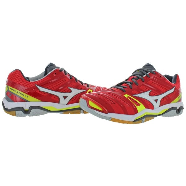 Shop Mizuno Men S Wave Stealth 4 Mesh Athletic Court Sneakers Shoes Overstock 29256049