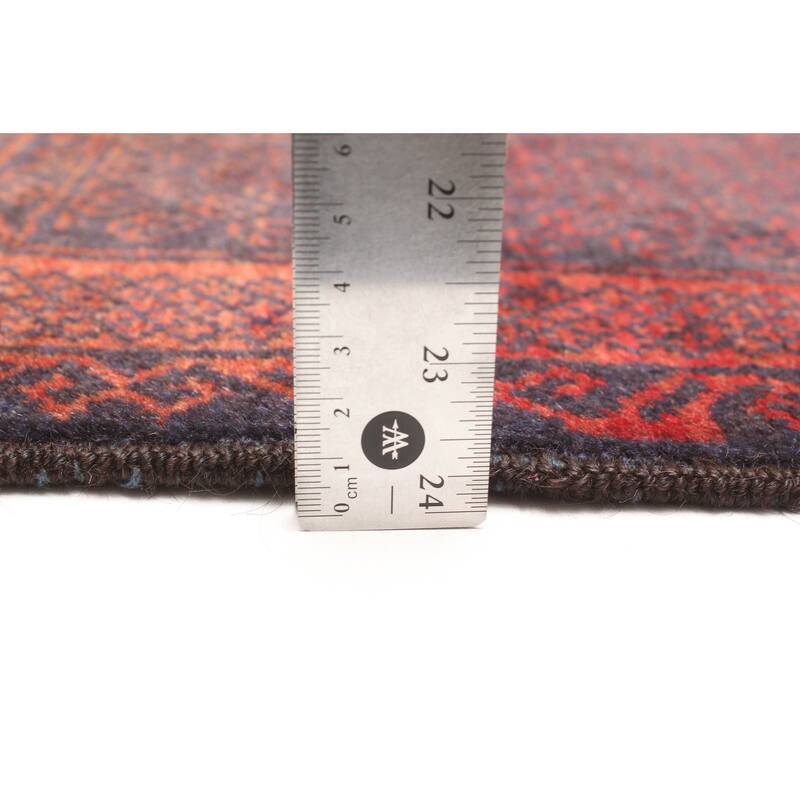 ECARPETGALLERY Hand-knotted Teimani Dark Navy Wool Rug - 2'9 x 4'5