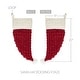 preview thumbnail 2 of 2, Chenille Christmas Santa Hat Stocking 9.5x20 - Stocking 20x9.5