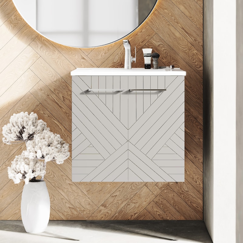 Annecy 24" Bathroom Vanity in Mayhem Greige