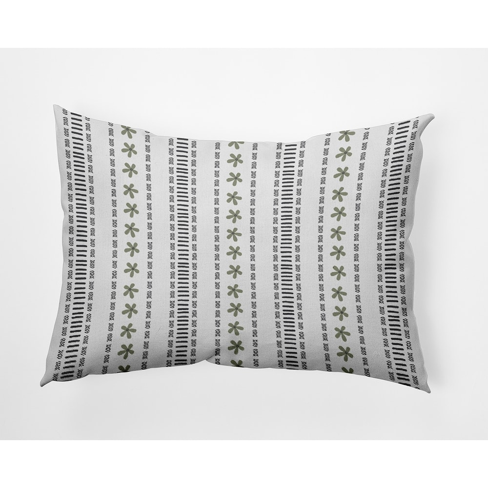 Dainty Stripes Indoor/Outdoor Throw Pillow