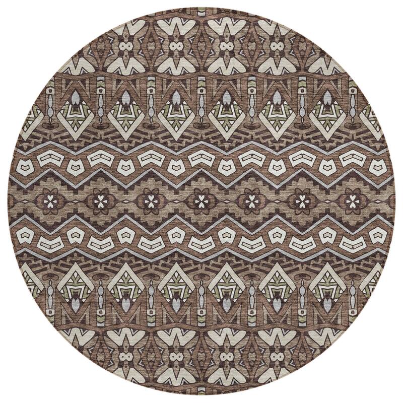 HomeRoots Moroccan Transitional Rectangle Outdoor Rug