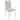 Contemporary Dining Side Chair, White, Set of 4 - 38.5 H x 17 W x 19.8 L Inches