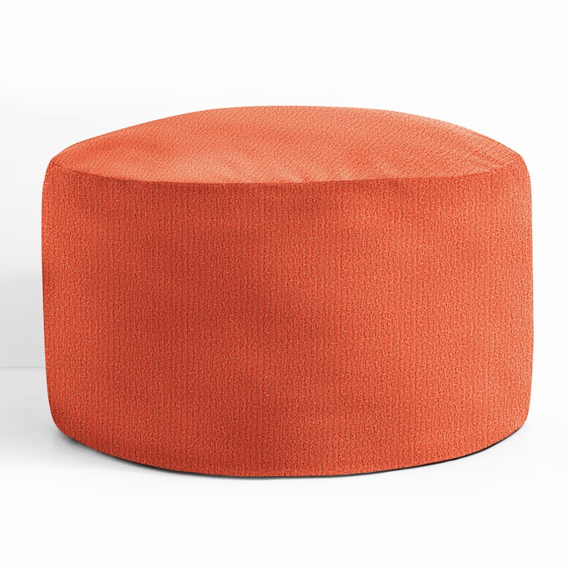Sorra Home Sunbrella Outdoor Bean Pouf Circle