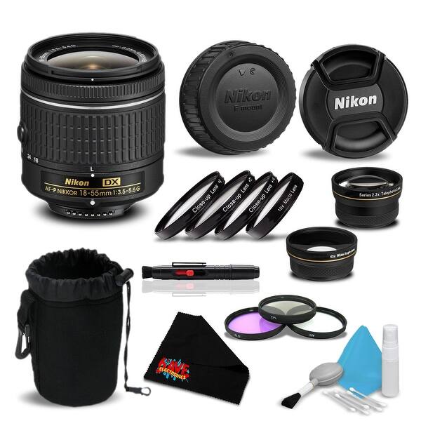 Nikon Af P Dx Nikkor 18 55mm F 3 5 5 6g Lens 060 Essential Bundle International Version No Warranty Overstock
