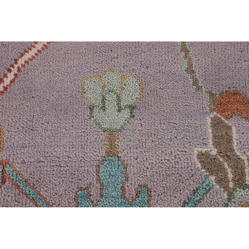 Floral Oushak Oriental Large Area Rug Handmade Wool Carpet - 10'2" x 13'8"