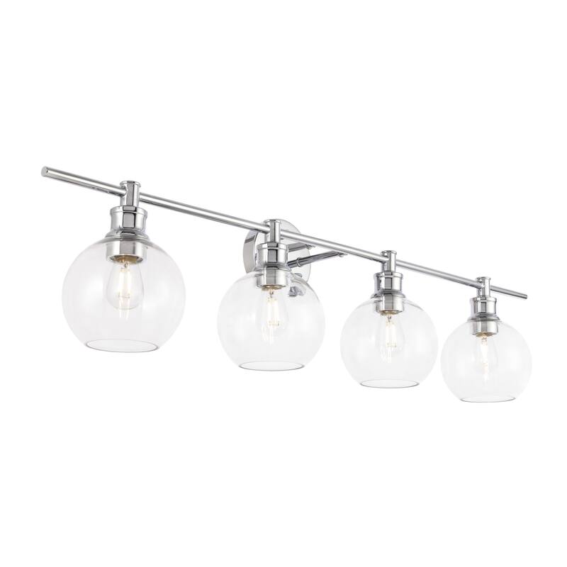 Elegant Lighting Collier 4 Light 38" Wide Bathroom Vanity Light with