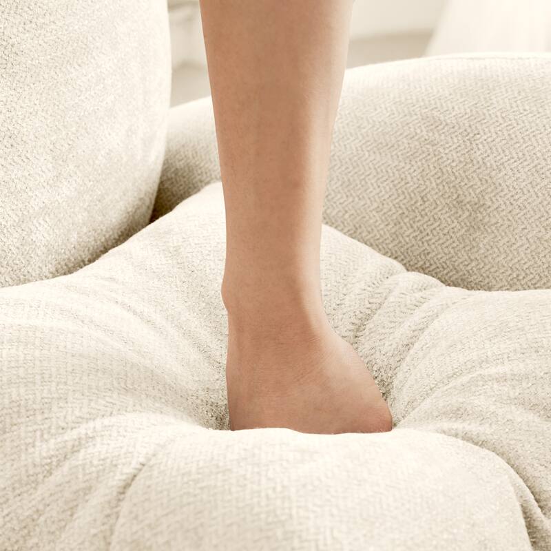 GDF Studio - Cloudy Modular Modern Chenille Sectional Sofa with Tufted Cushion Backrest and Ergonomic Design