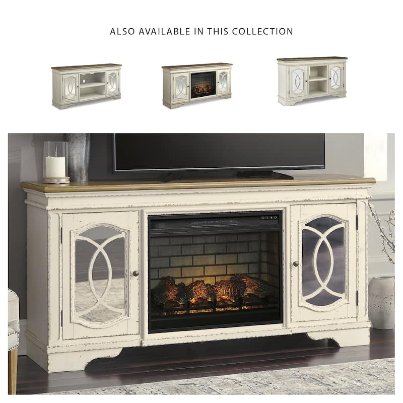 Realyn 74" TV Stand with Electric Fireplace