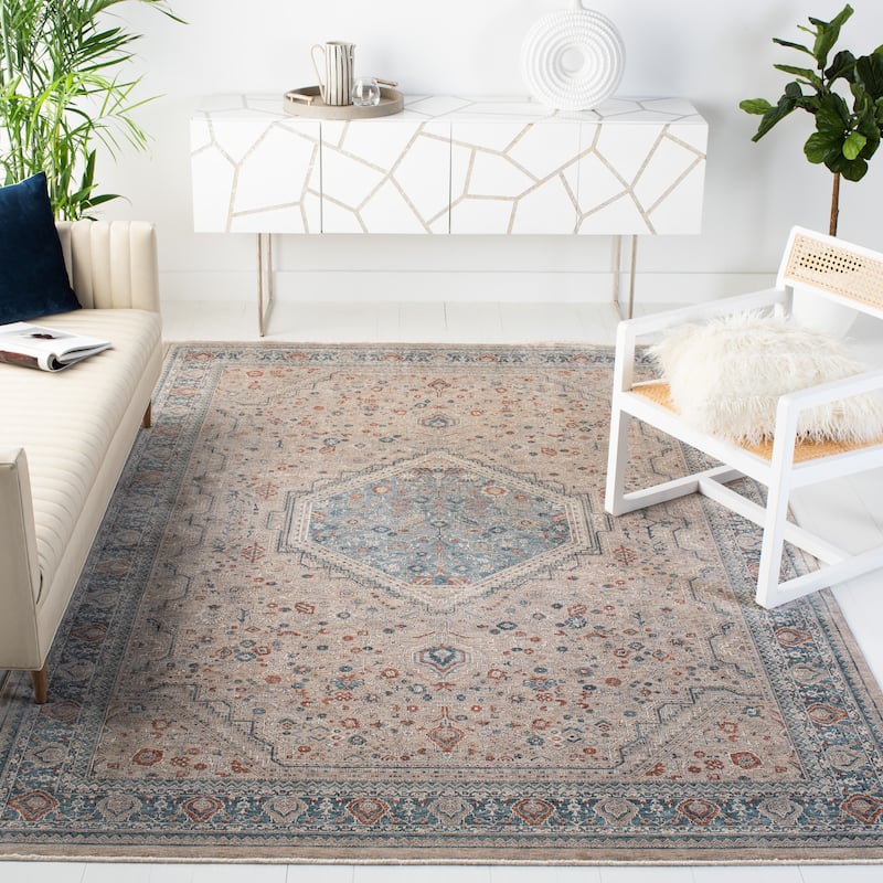 SAFAVIEH Signature Camilla Vintage Rug - 9'8" x 13' - Beige/Blue