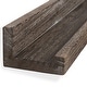 preview thumbnail 12 of 15, Rustic State 36 Inch Narrow Wall Mounted Shelves
