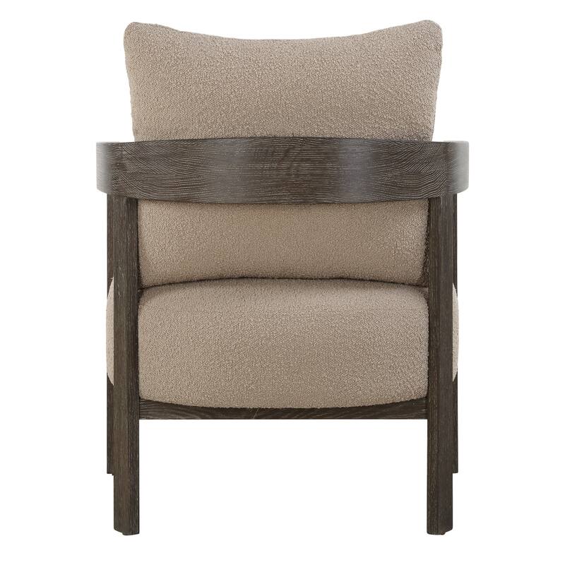 Uttermost Sienna Sand Fabric Accent Chair - 28.5" H x 27" W x 29" D