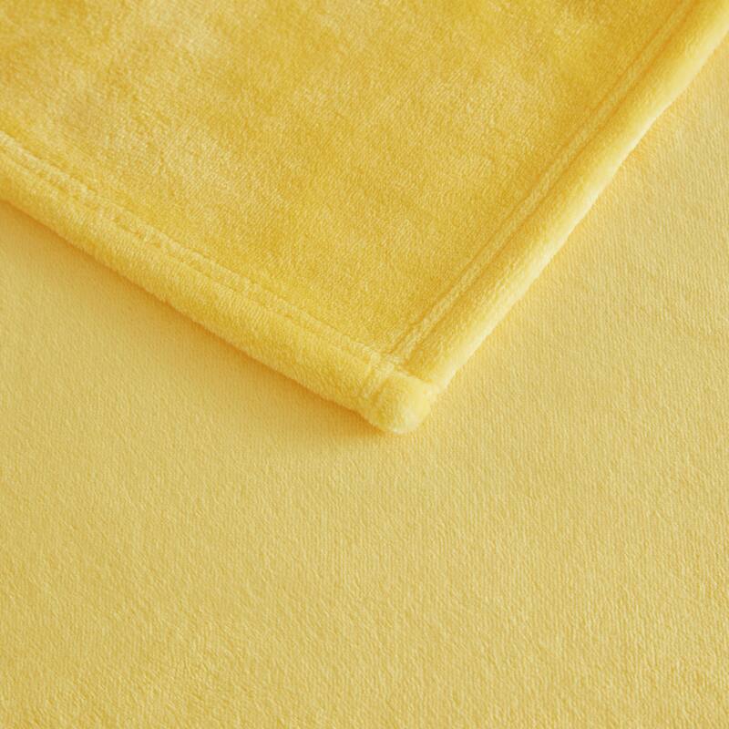 Martha Stewart Bedford Solid Plush Reversible Blanket