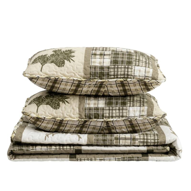 Premium Rustic Lodge All-Season Quilt Set