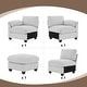 preview thumbnail 16 of 96, Modern Couduroy Modular Sectional Sofa Couch with Ottoman for Living Room