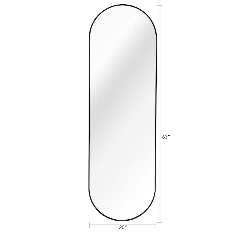 63 X 20in Pill Shaped Full Lenghth Mirror Or Bathroom Mirror
