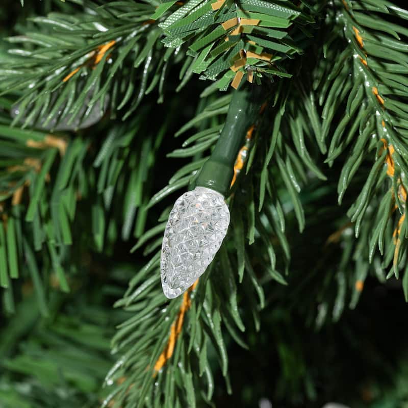 Glitzhome 9ft Christmas Garlands & 3ft Teardrop With Strawberry LED Lights