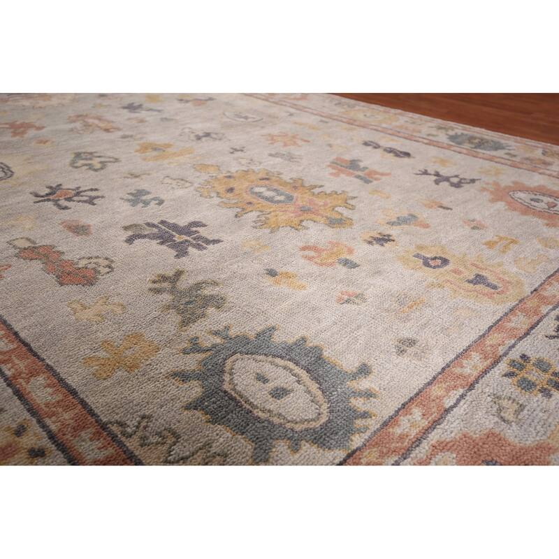 Oushak Indian Area Rug Handmade Oriental Wool Carpet - 7'10" x 10'2"