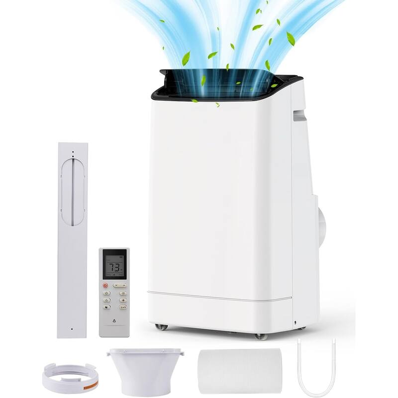 14,000Btu Portable Air Conditioner, Cools up to 700 Sq. Ft - White