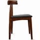 preview thumbnail 67 of 96, Set of 2 Kennedy Elbow Chairs Farmhouse Wooden Dining Chairs With PU Leather Or Fabric Cushion Seat, Modern Accent Side Chairs