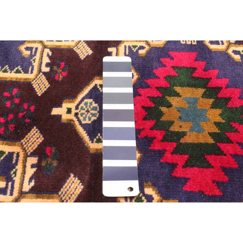 ECARPETGALLERY Hand-knotted Teimani Dark Navy Wool Rug - 2'7 x 4'6