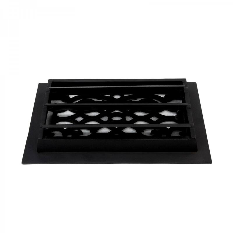 Black Air Vent Registers, Grilles & Vents 16" X 10" Cast Aluminum Wall/Ceiling/Floor Vent Register Renovators Supply