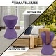 preview thumbnail 128 of 143, Boyd Round Side Table with Ribbed Design Base - Accent Hourglass End Table with Removable Lid for Living Room & Bedroom