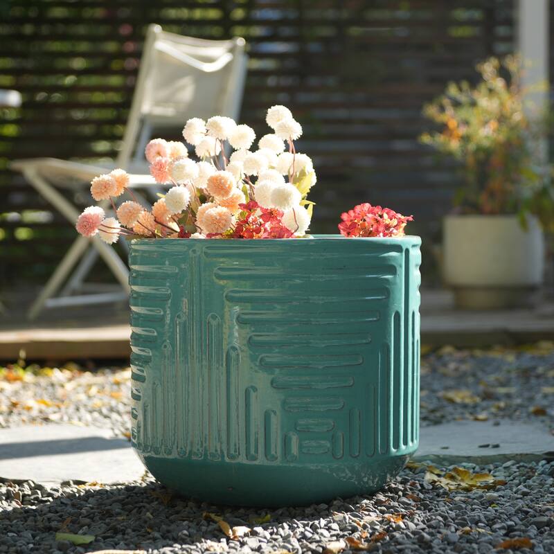 Anmytek Handmade Ceramic Planter Indoor Outdoor Doorway Use