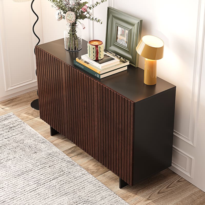 47" Storage Sideboard Buffets Cabinet with 3 Doors