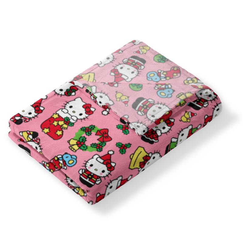 Sanrio Hello Kitty Holiday Hugs Silk Touch Throw Blanket