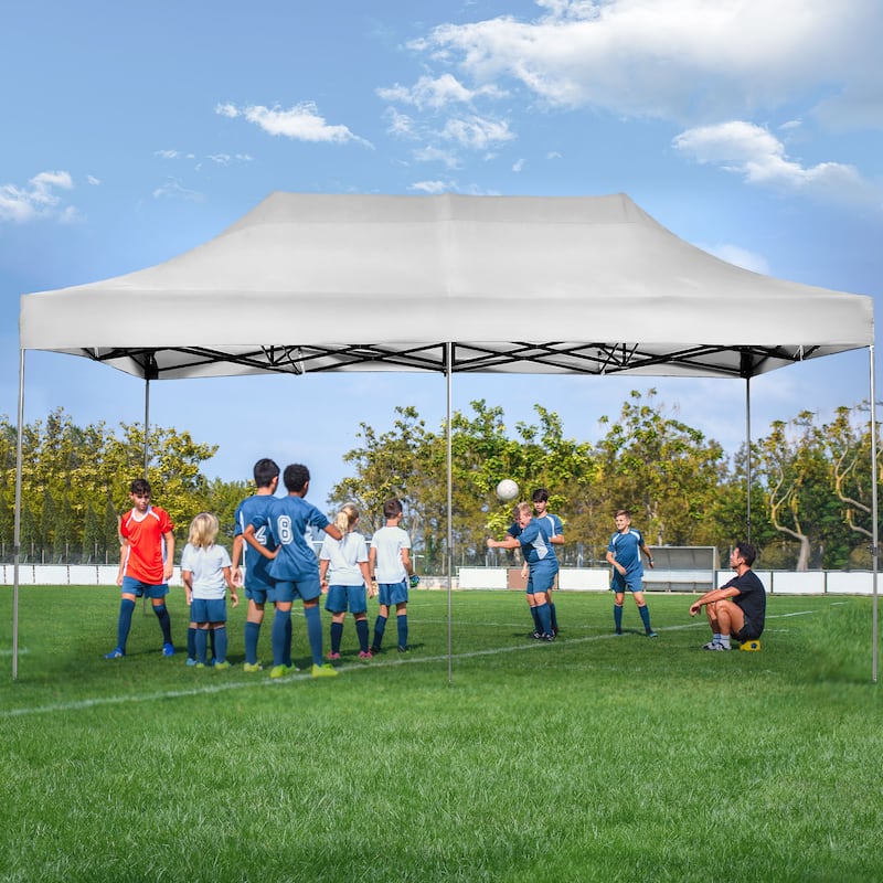 Ainfox 10x20Ft Pop up Canopy Tent Party Heavy Duty Instant Gazebo with 4 Removable Sidewalls