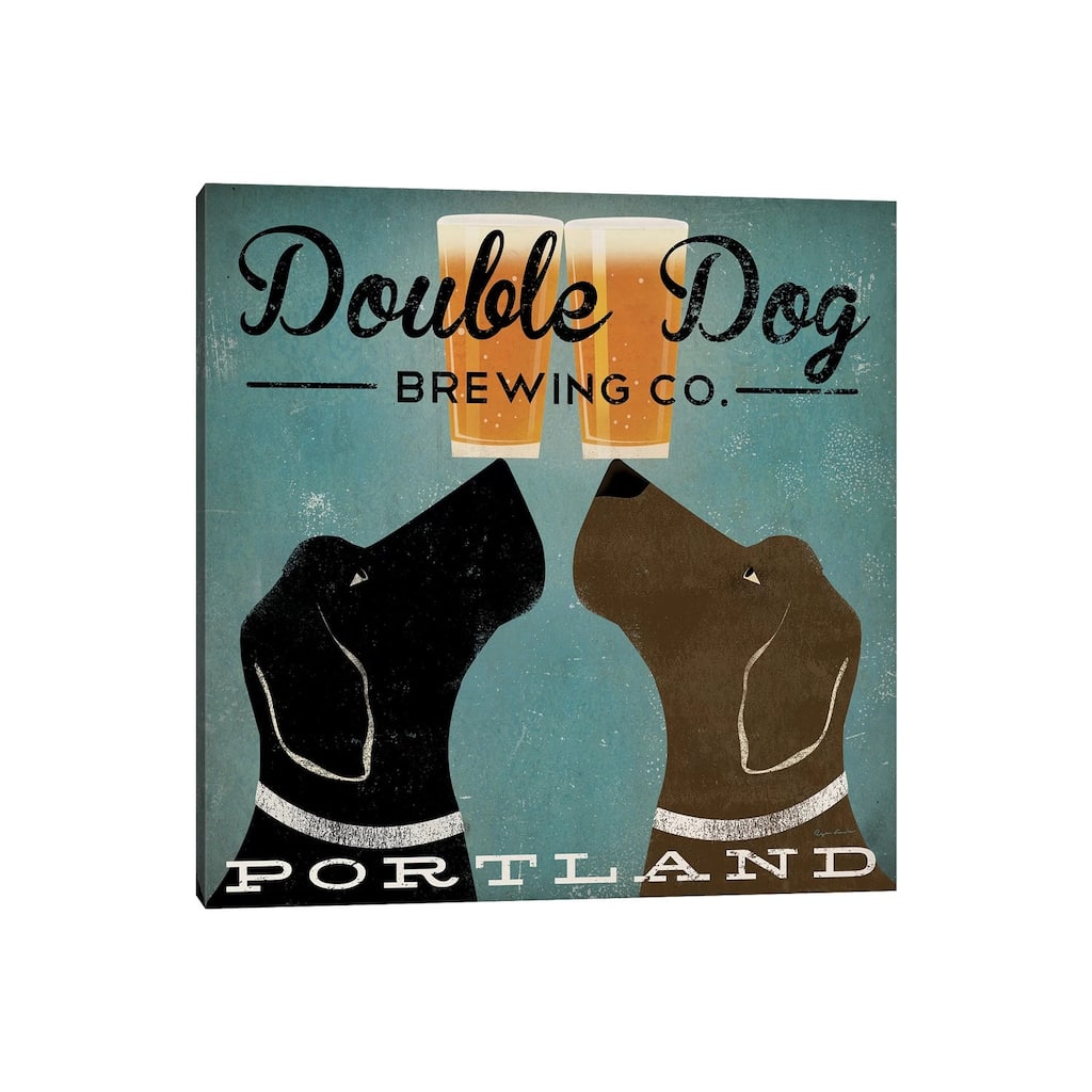 iCanvas "Double Dog Brewing Co." by Ryan Fowler Canvas Print