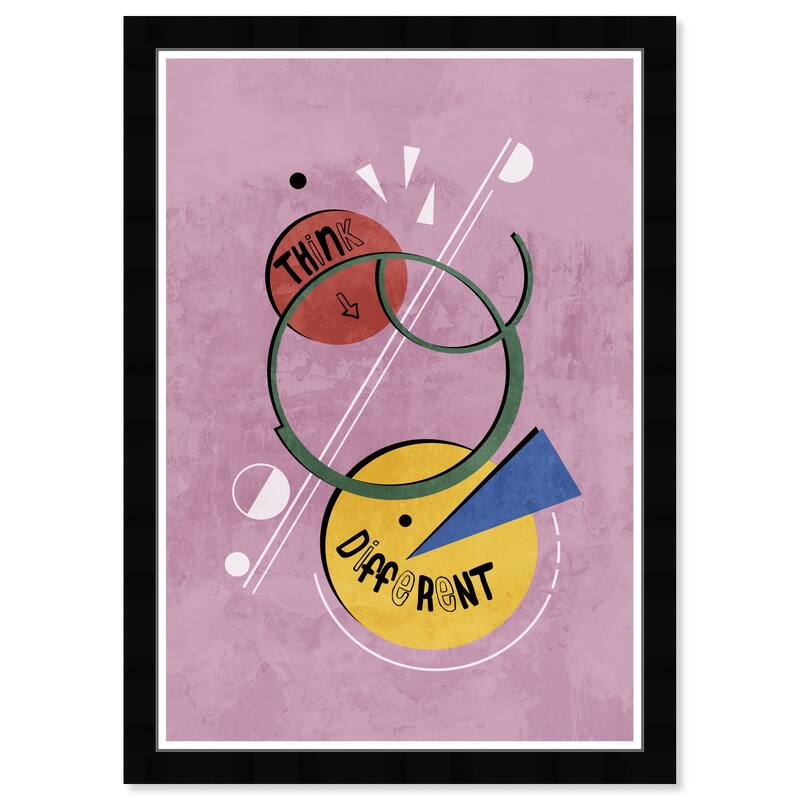 Wynwood Studio Prints Typography and Quotes Think Different Purple and Modern & Contemporary Wall Art Canvas Print